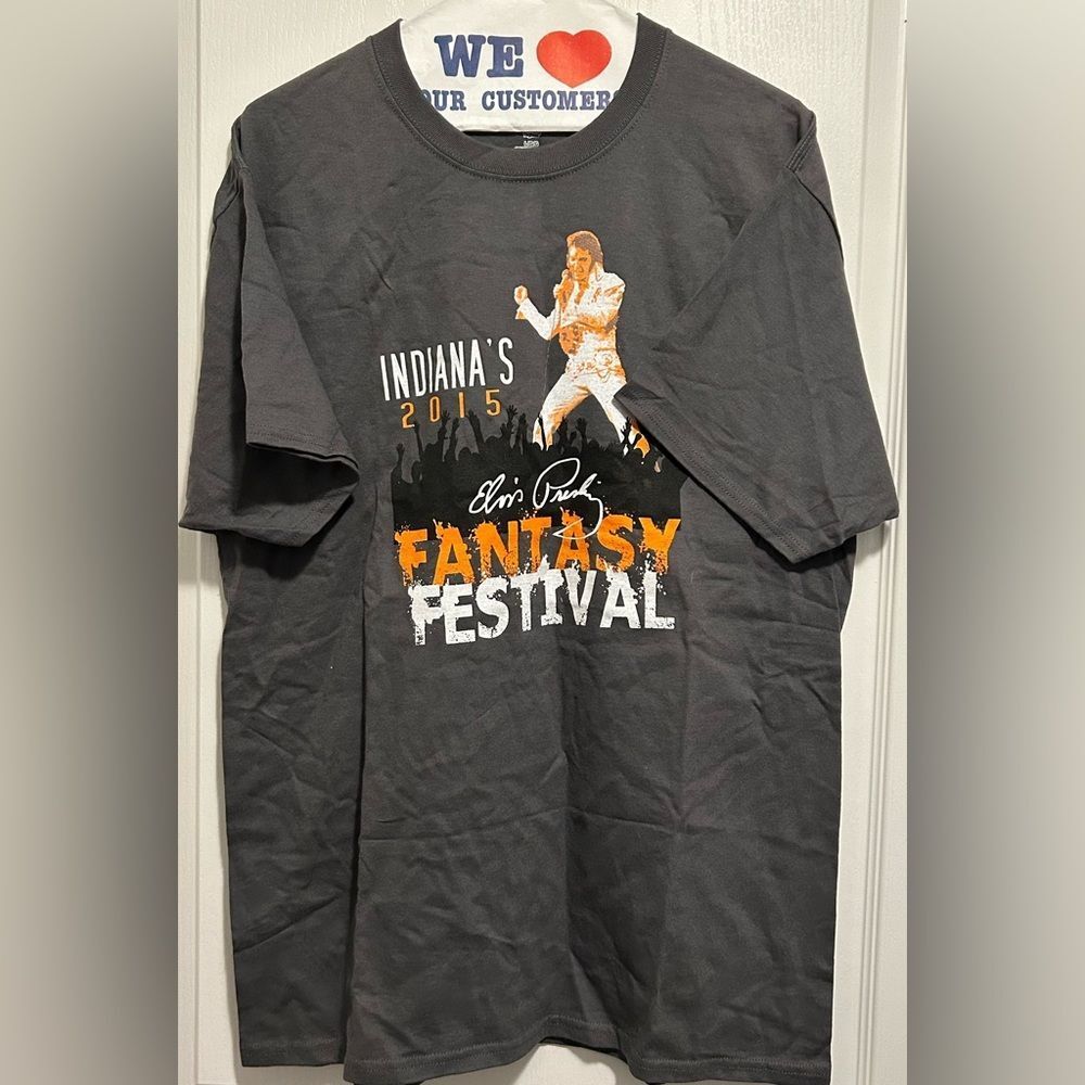 Indiana's 2015 Elvis Presley Fantasy Festival T-Shirt Size Large